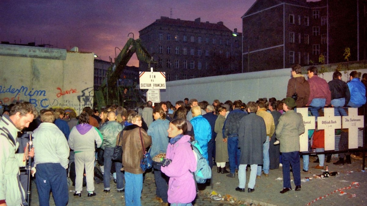 Grenzöffnung in der Bernauer Strasse